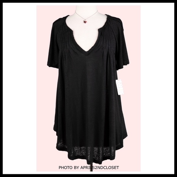 FREE PEOPLE BOHO TUNIC FLOWY MINI DRESS A2C - Picture 12 of 16